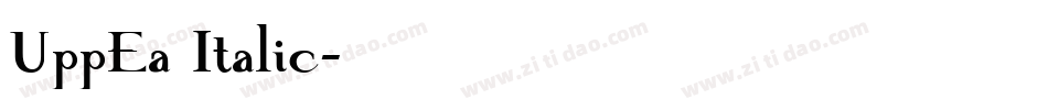 UppEa Italic字体转换